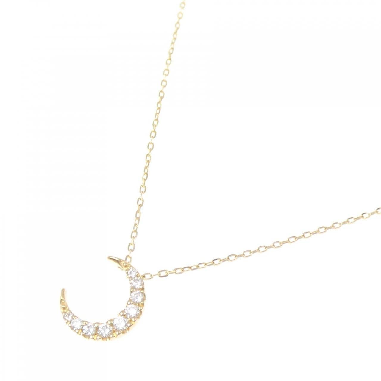 スタージュエリー ムーン ダイヤモンド ネックレス 0.06CT
