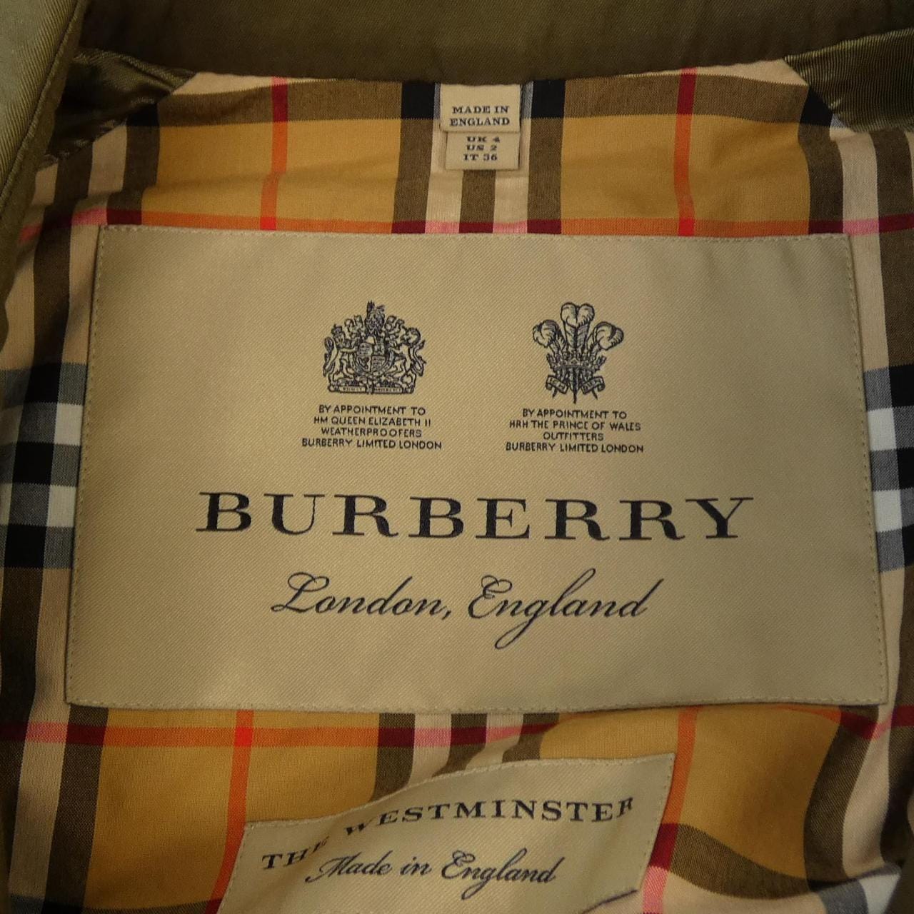 バーバリー BURBERRY 2850 トレンチコート