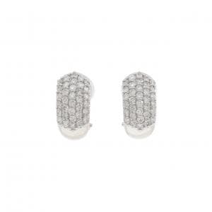 K18WG ダイヤモンド ピアス/イヤリング 1.00CT