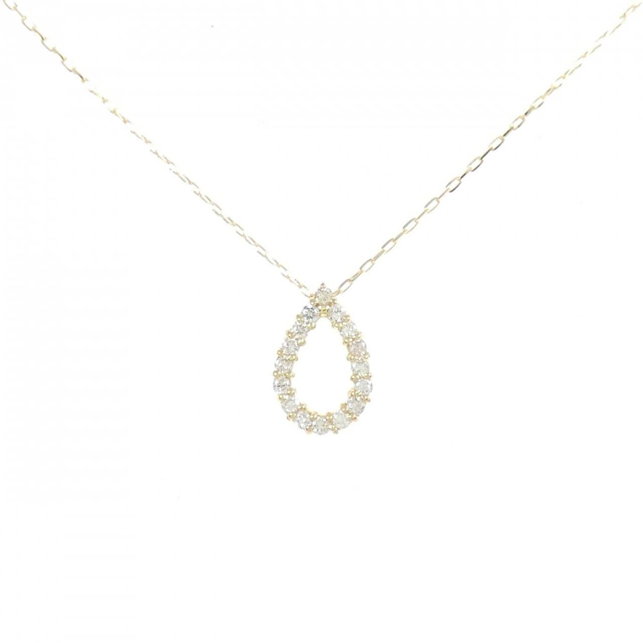 [BRAND NEW] K18YG Diamond necklace 0.10CT