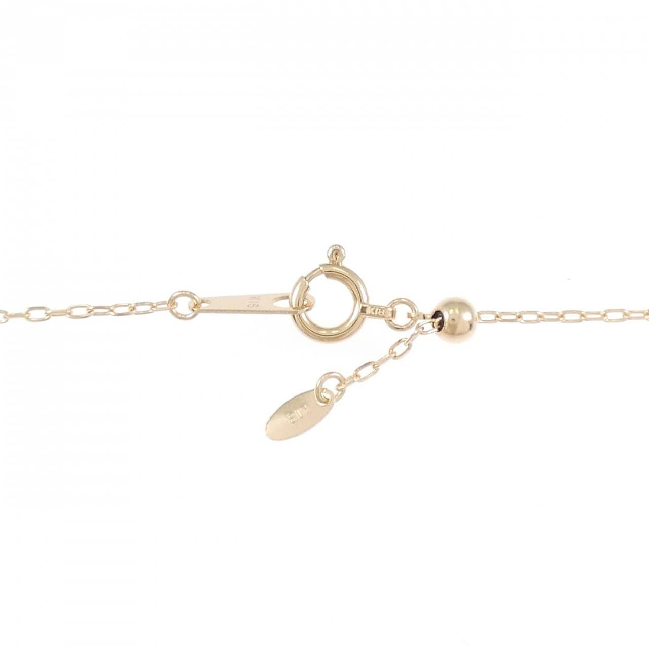K18PG クロス ダイヤモンド ネックレス 0.30CT