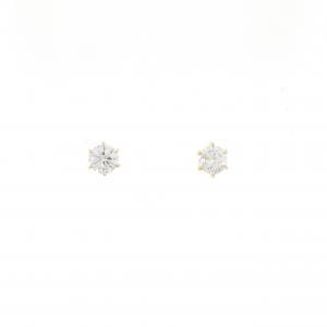 【リメイク】K18YG/ST ダイヤモンド ピアス 0.250CT 0.255CT F-G VS1-2 VG-GOOD