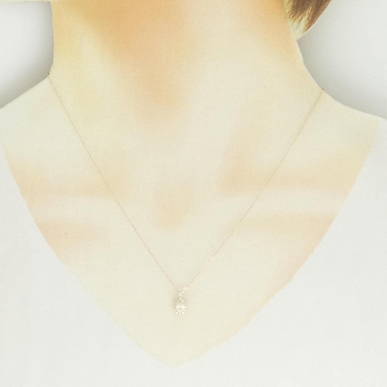 【新品】K18YG ダイヤモンド ネックレス 0.16CT