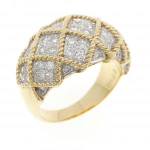 K18YG/K18WG ダイヤモンド リング 0.90CT