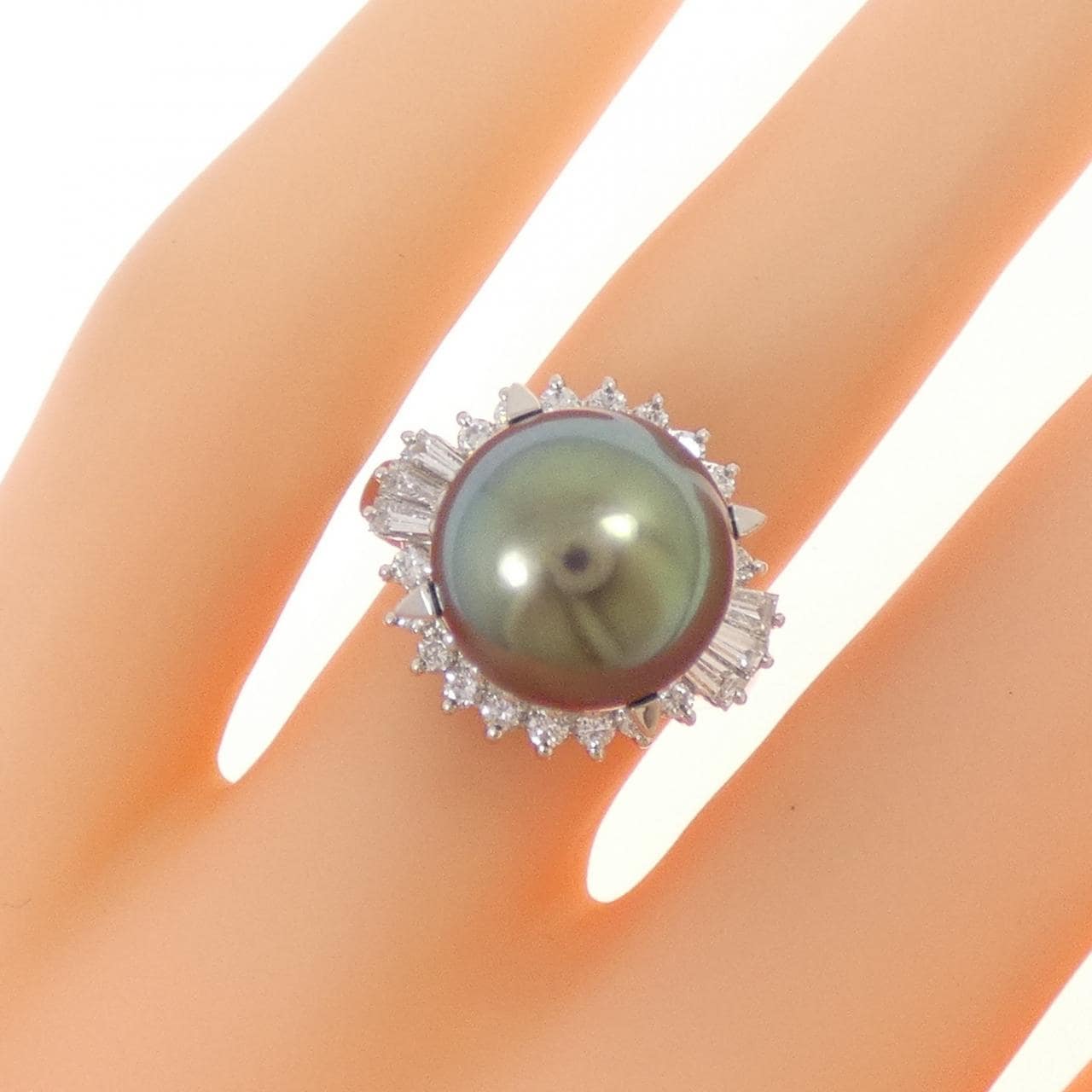 タサキ 黒蝶パール リング 11.2mm