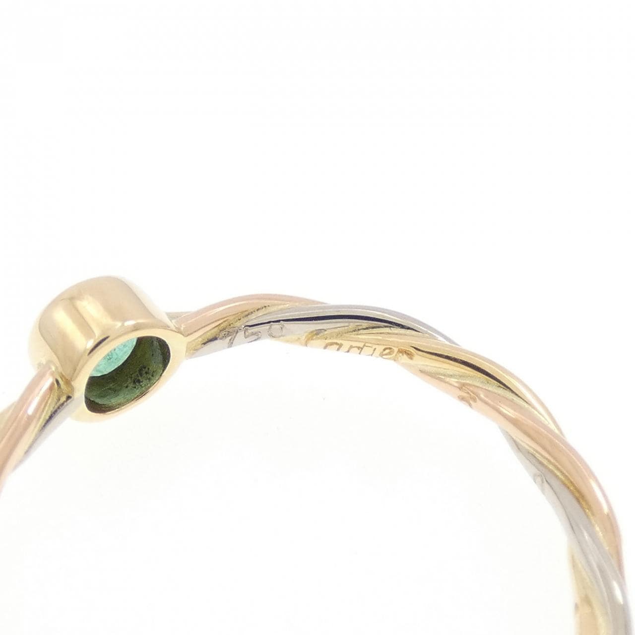 【ヴィンテージ】カルティエ スリーゴールドツイスト リング