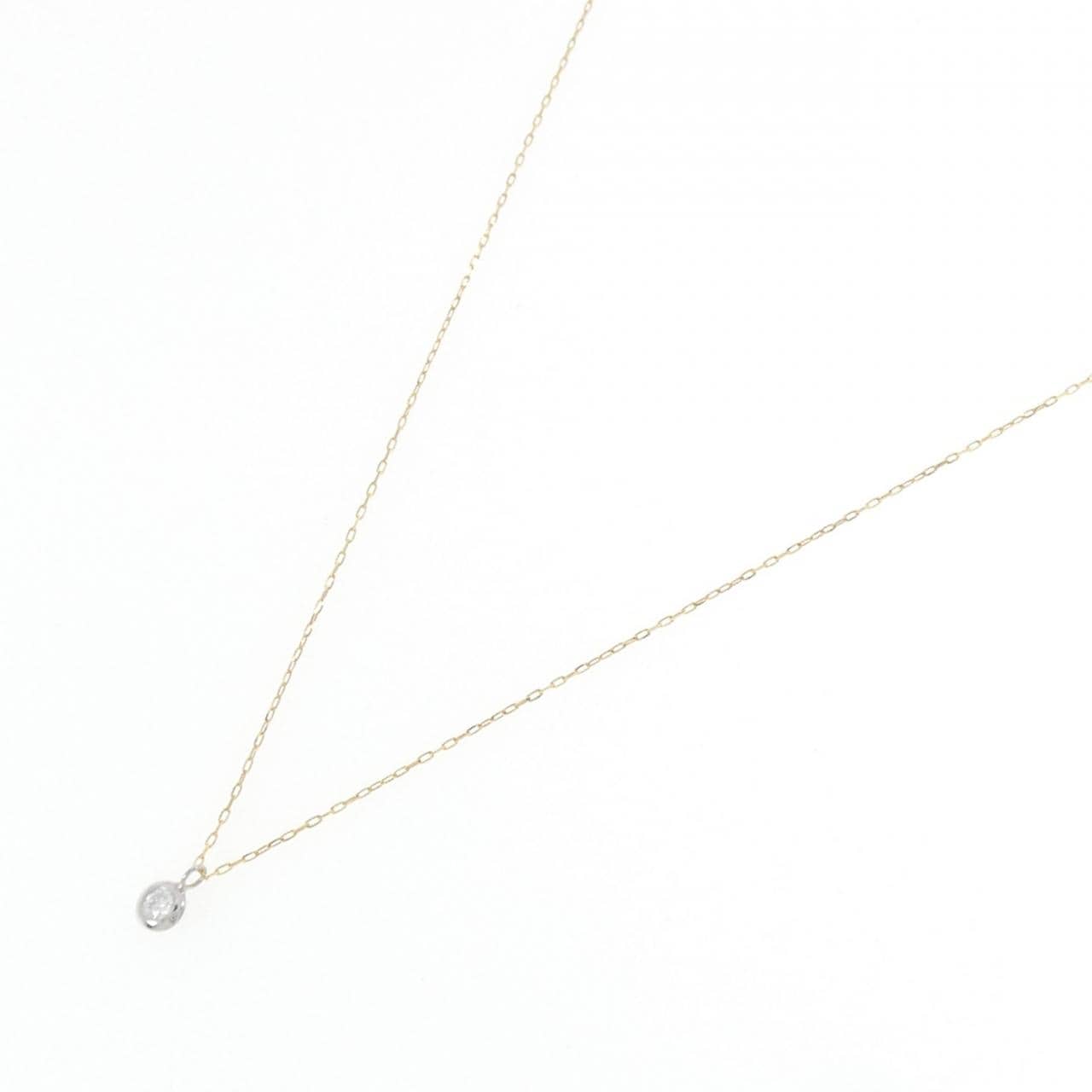 PT900/K18YG ダイヤモンド ネックレス 0.05CT