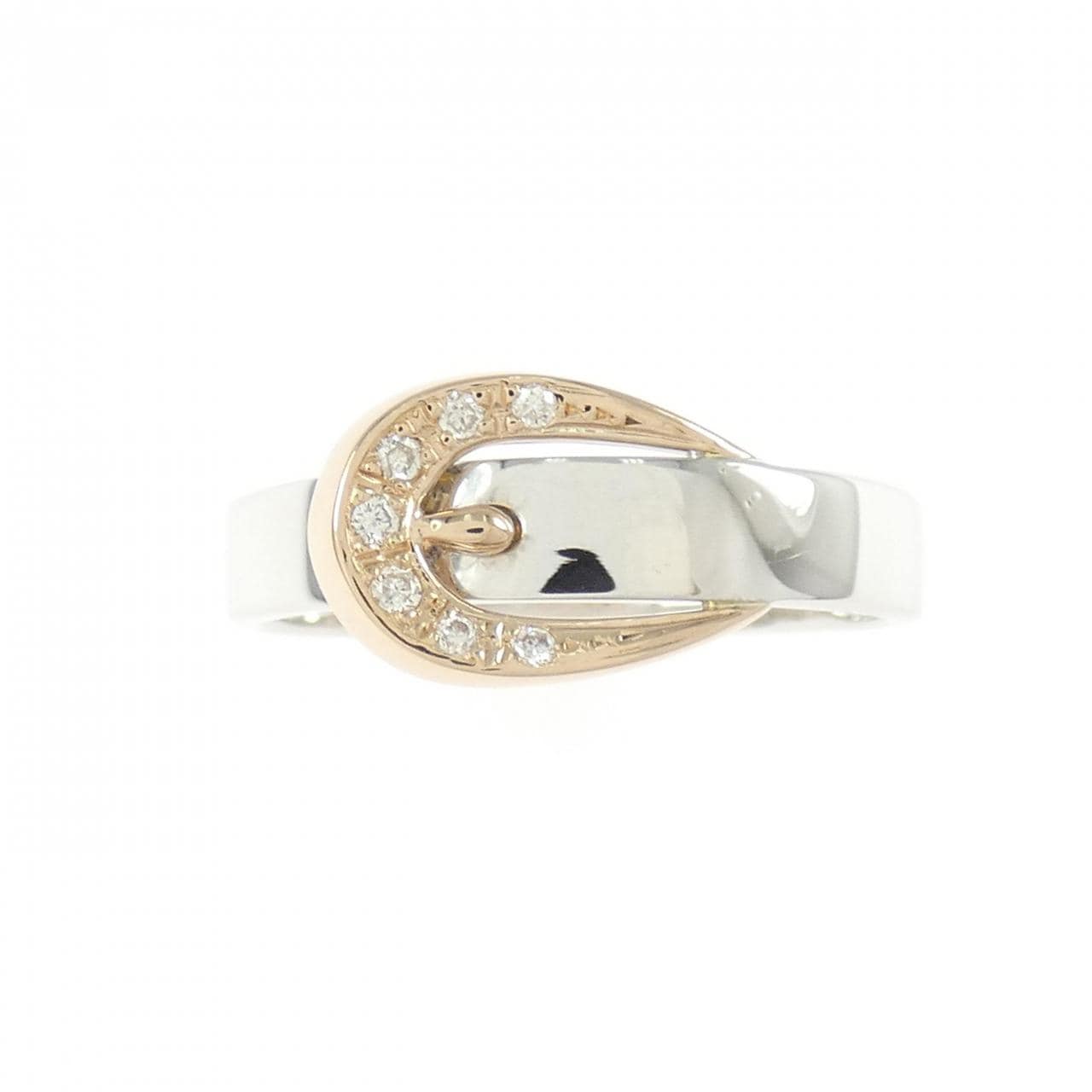 K18WG/K18PG belt Diamond ring 0.04CT