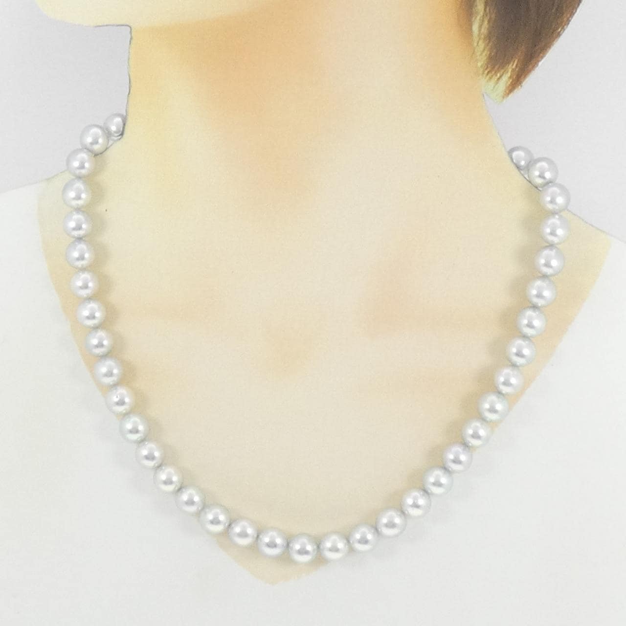 シルバー アコヤパール ネックレス 8.5-9mm