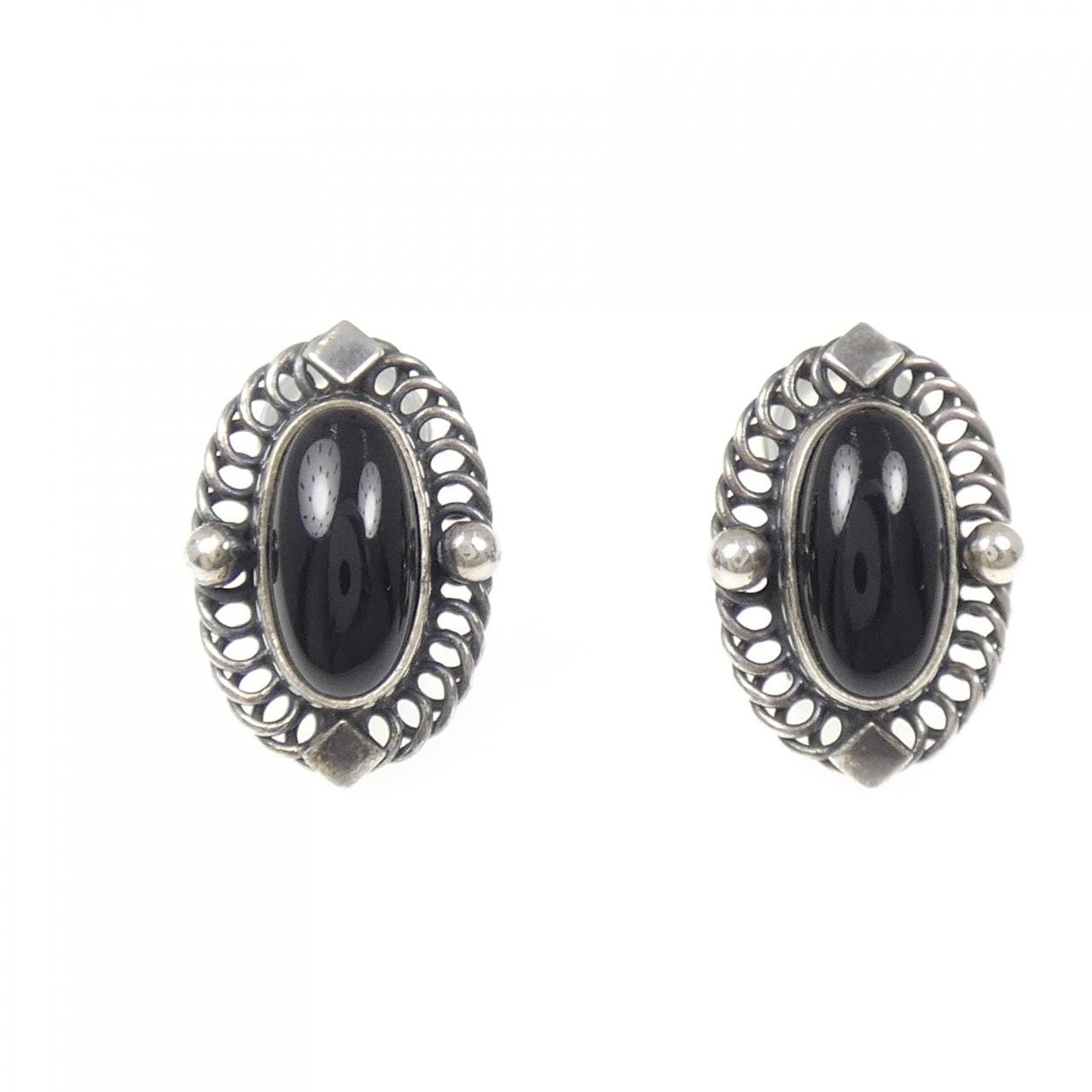 ジョージ ジェンセン オニキス イヤリング