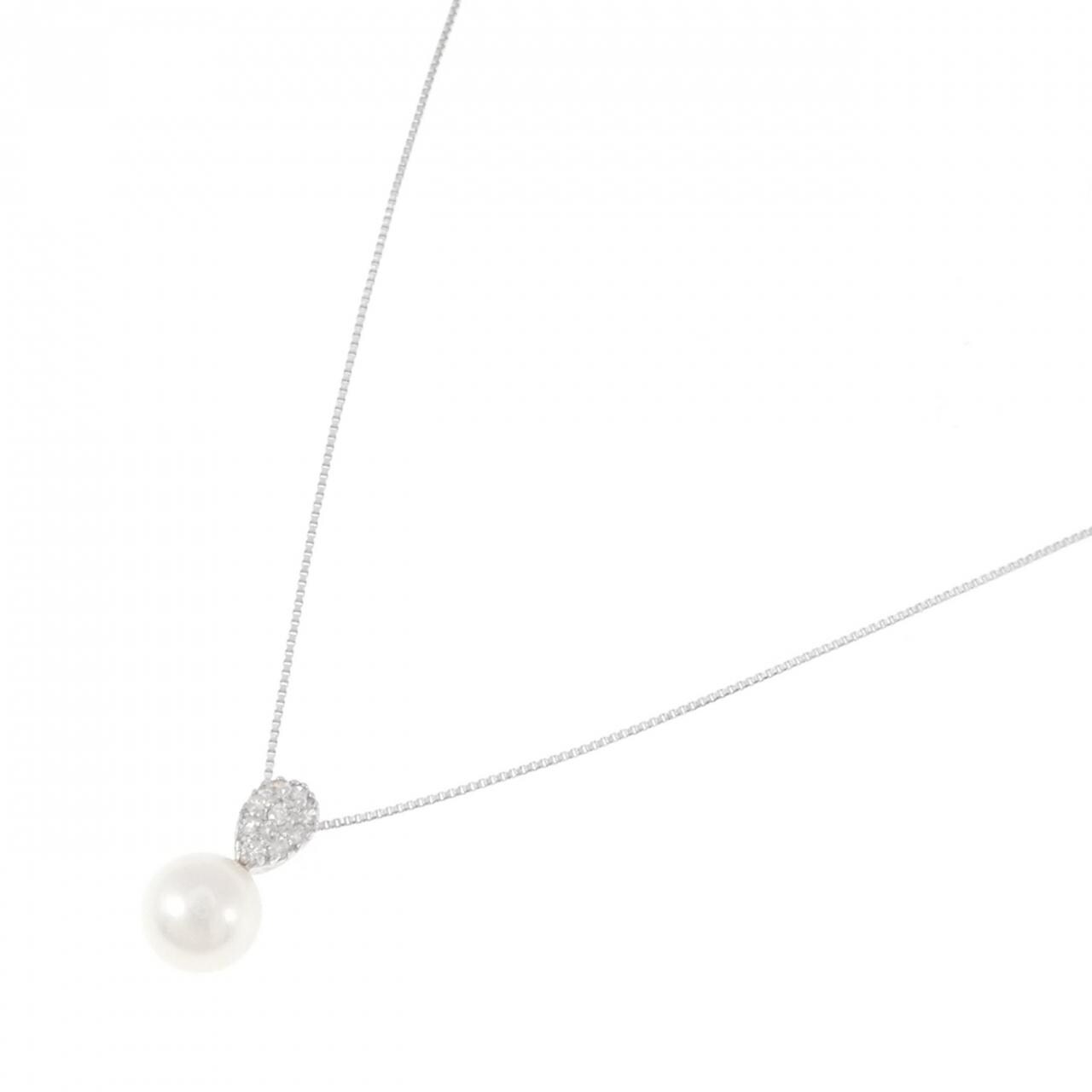 K18WG Akoya pearl necklace 6.8mm