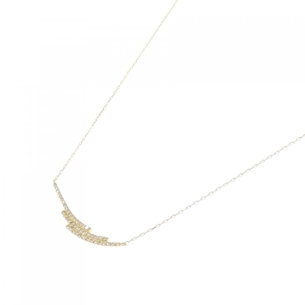 【新品】K18YG ダイヤモンド ネックレス 0.22CT