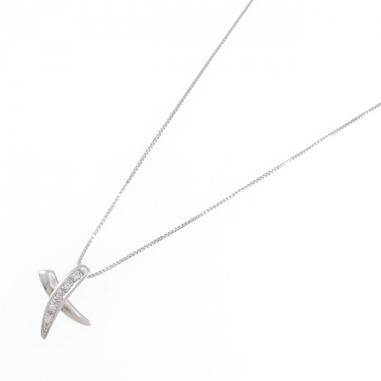 PT900/PT850 ダイヤモンド ネックレス 0.05CT
