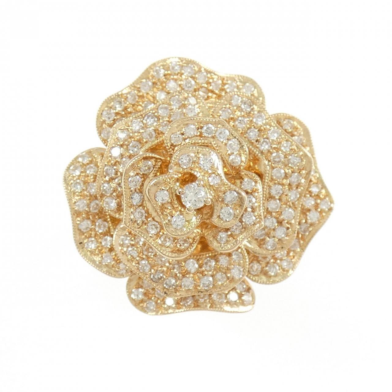 K18PG/K18WG ローズ ダイヤモンド リング 1.01CT