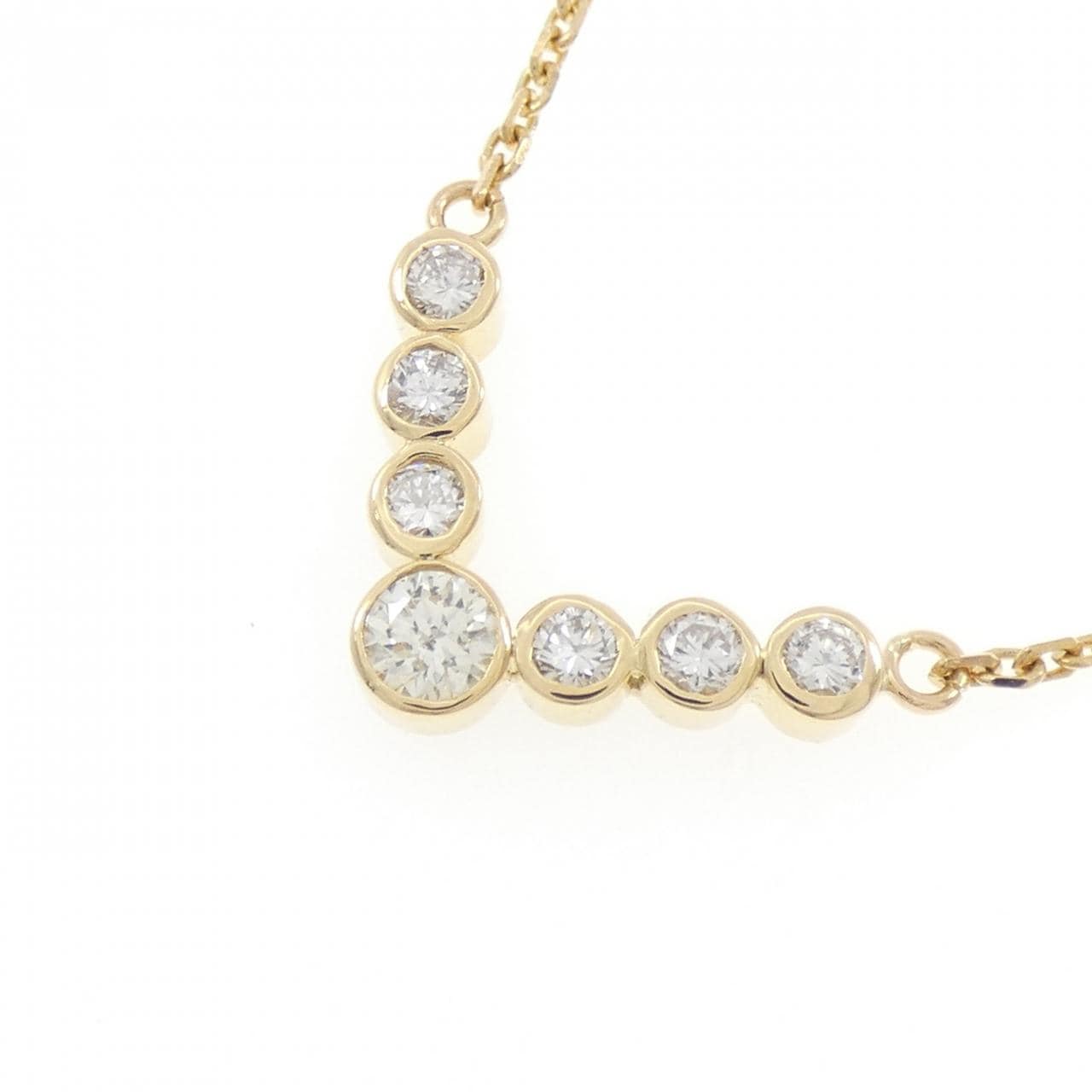 K18YG ダイヤモンド ネックレス