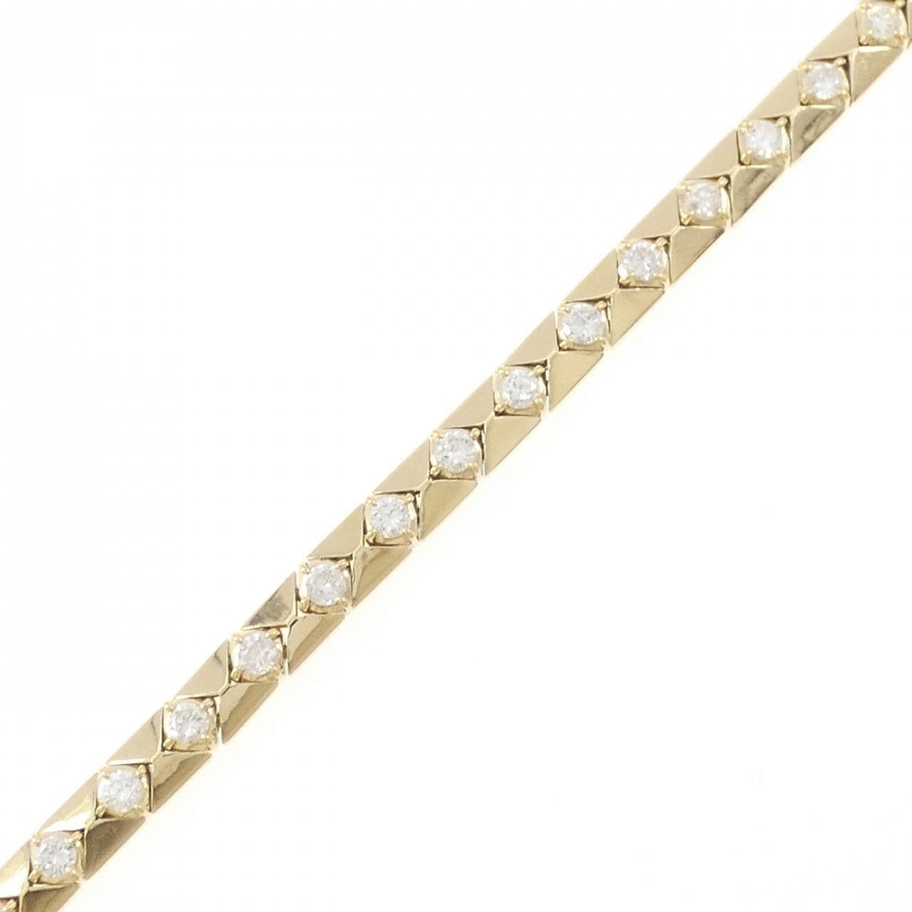 K18YG ダイヤモンド ブレスレット 2.20CT