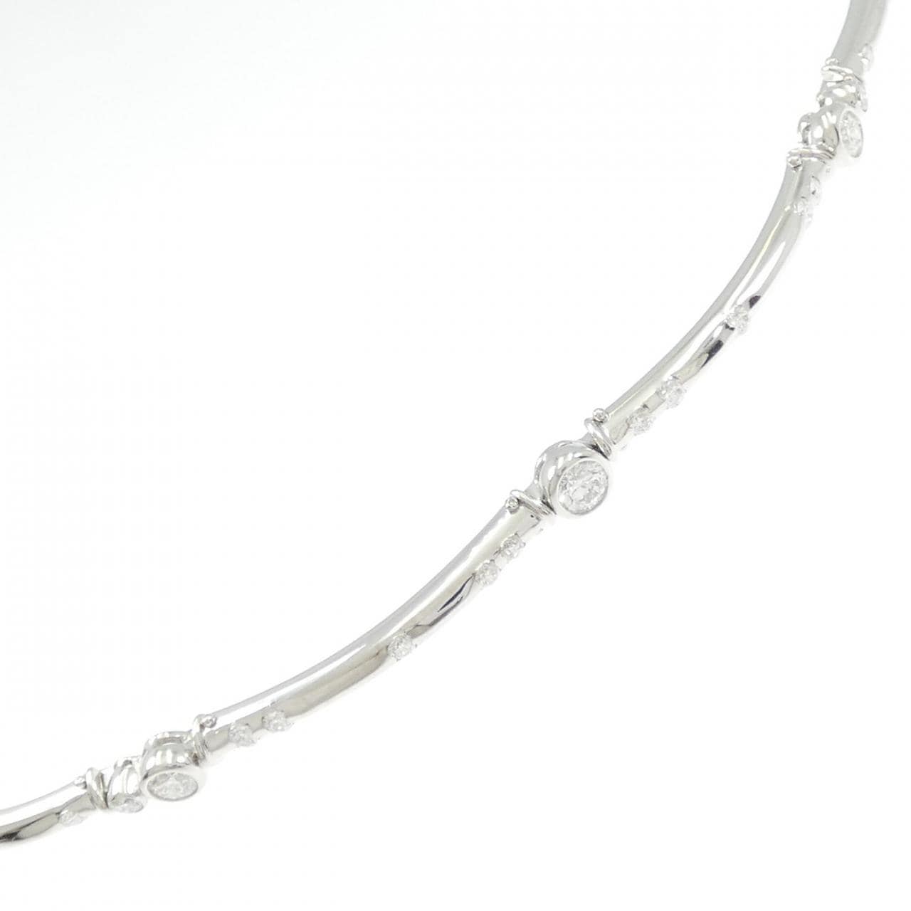 K18YG/K18WG ダイヤモンド ブレスレット 0.99CT