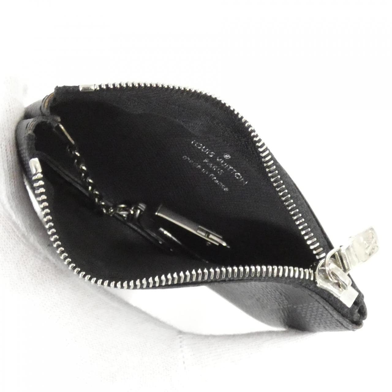 ルイヴィトン ダミエ グラフィット カードキーケース ポシェット クレ N60155 コイン＆キーケース