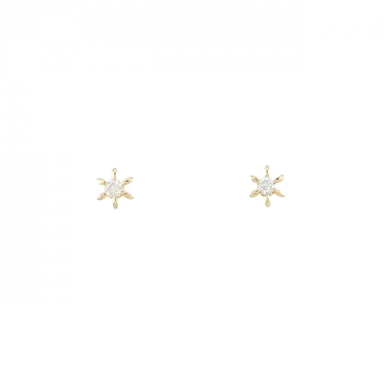 K18YG ダイヤモンド ピアス 0.16CT