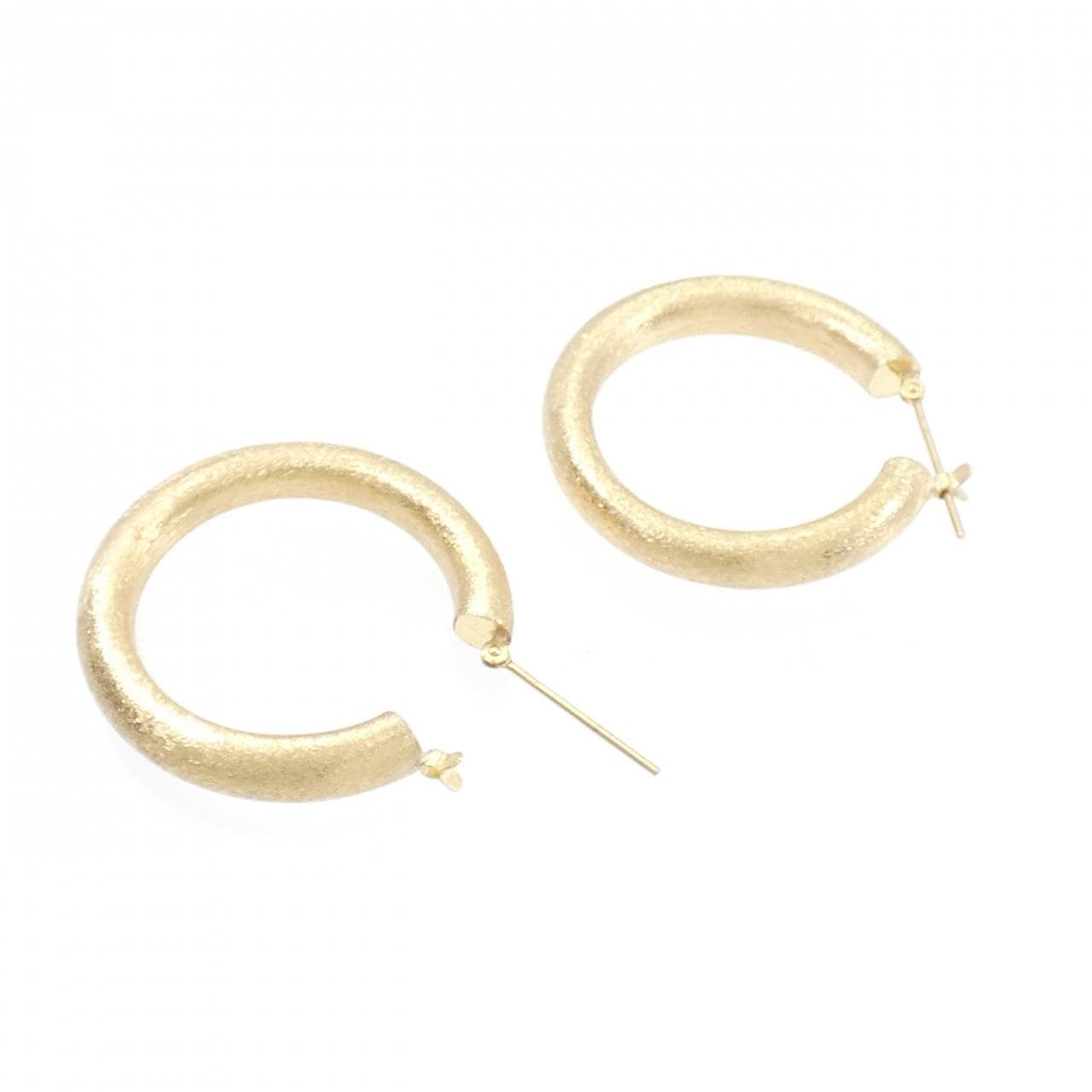 [BRAND NEW] K18YG hoop earrings