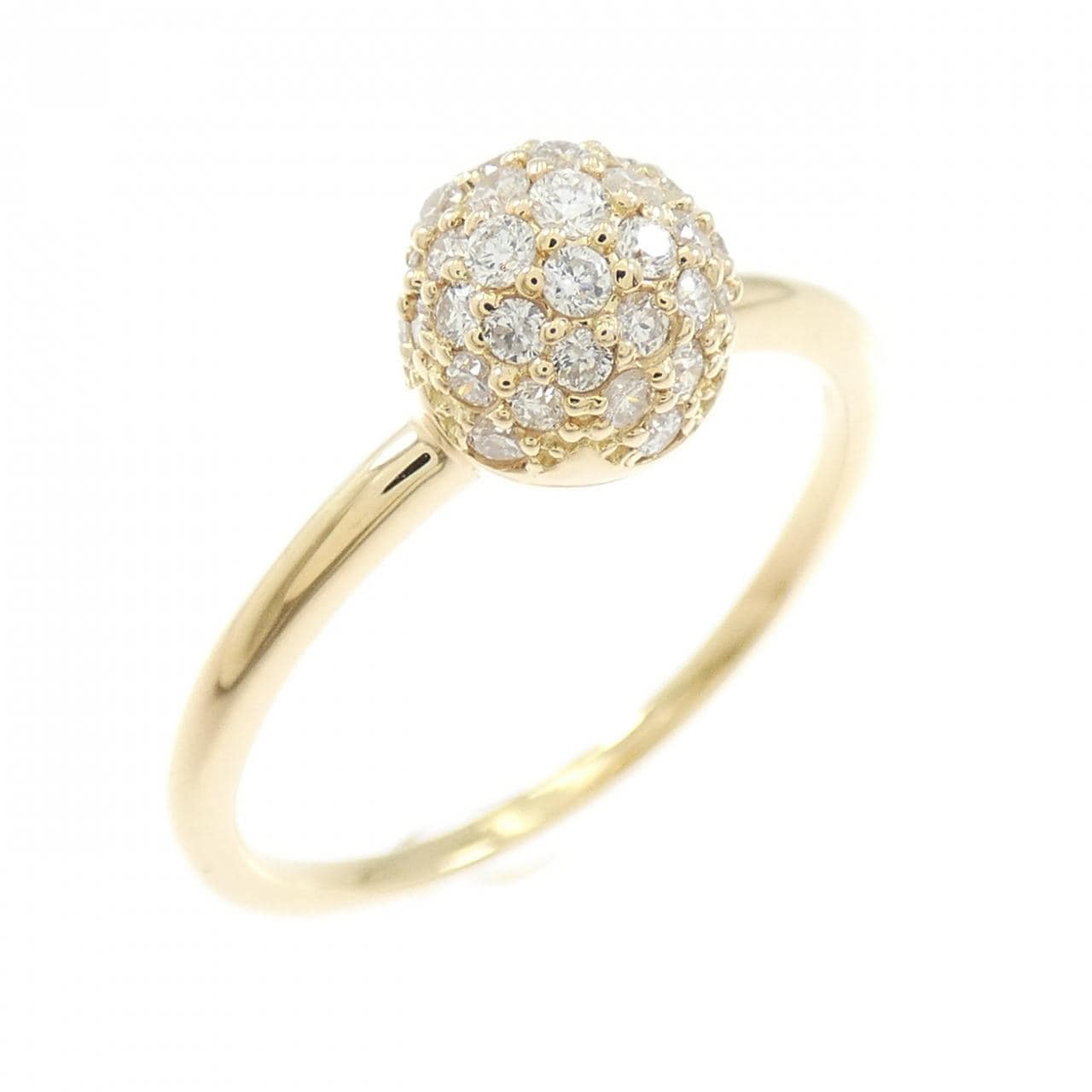 【リメイク】K18YG ダイヤモンド リング 0.30CT
