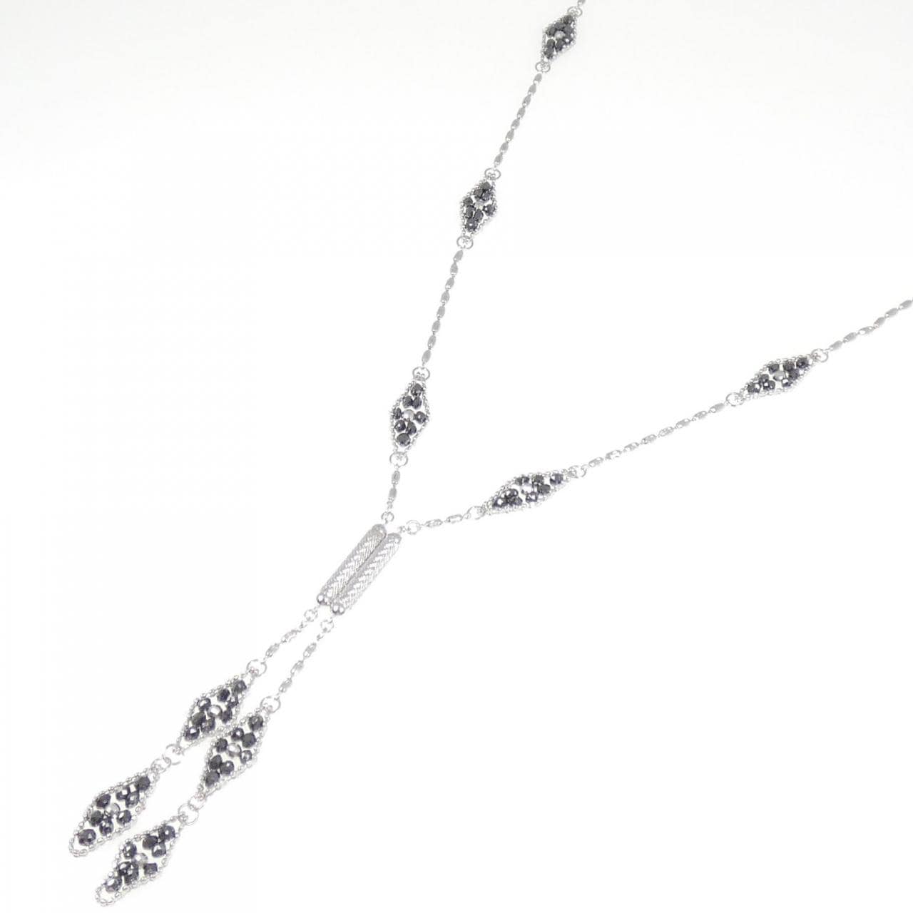 K18WG ダイヤモンド ネックレス 8.00CT