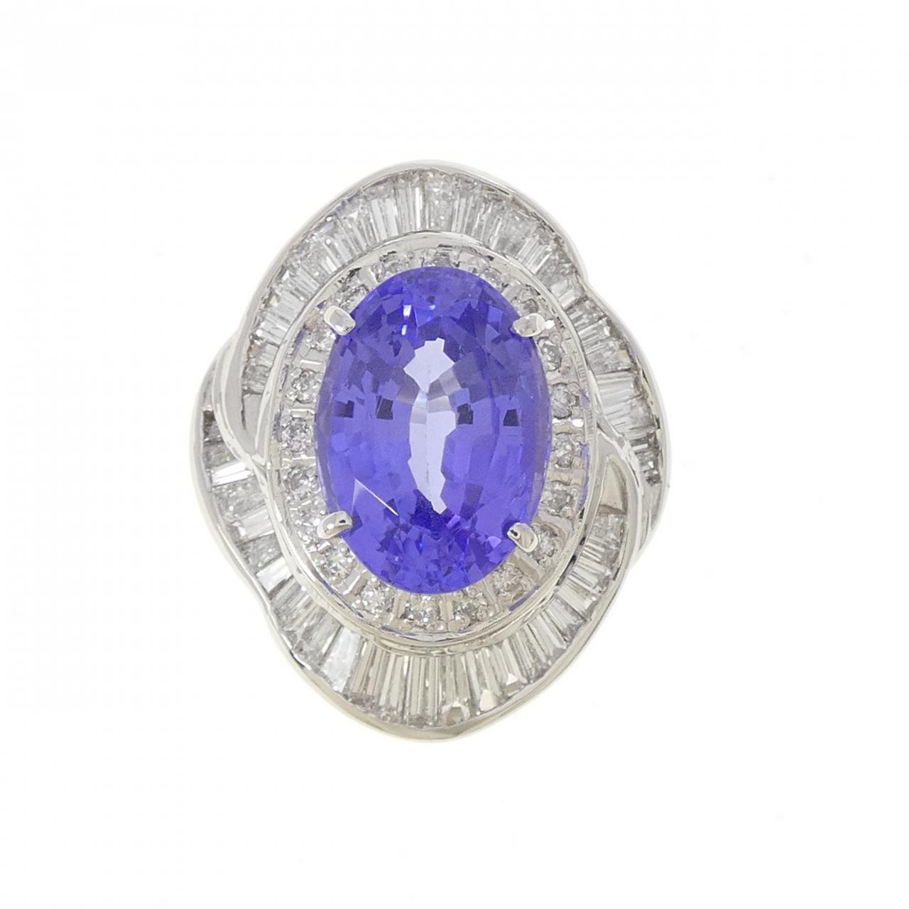 PT900 タンザナイト リング 4.44CT