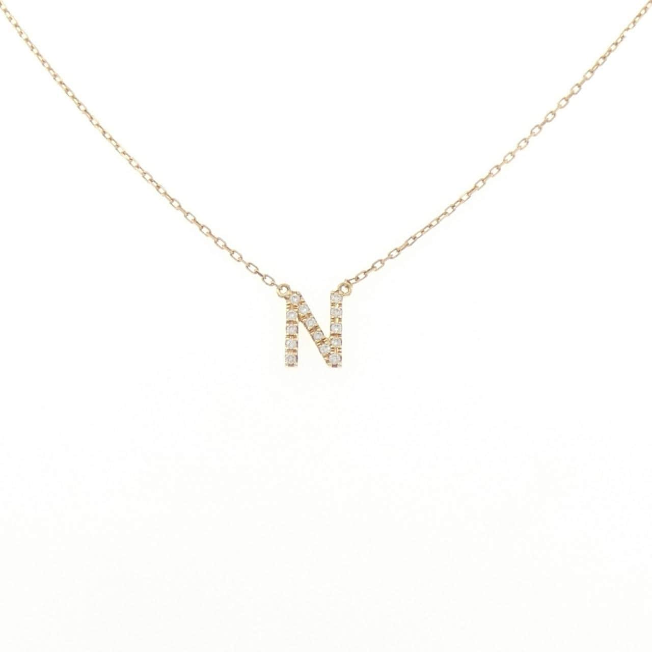 アーカー イニシャル ネックレス 0.05CT