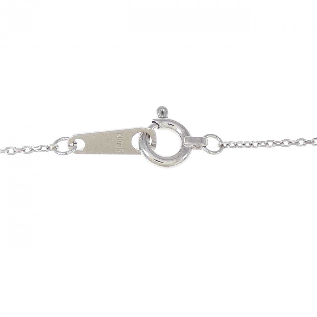 K10WG Moon Color Stone Necklace