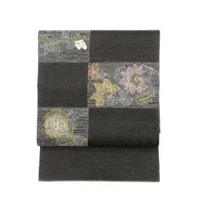 夏袋帯　透かしすくい織