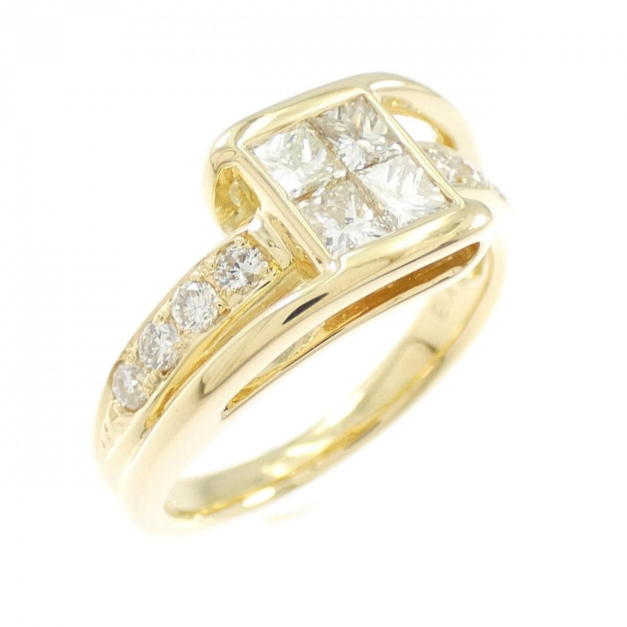 K18YG ダイヤモンド リング 0.70CT