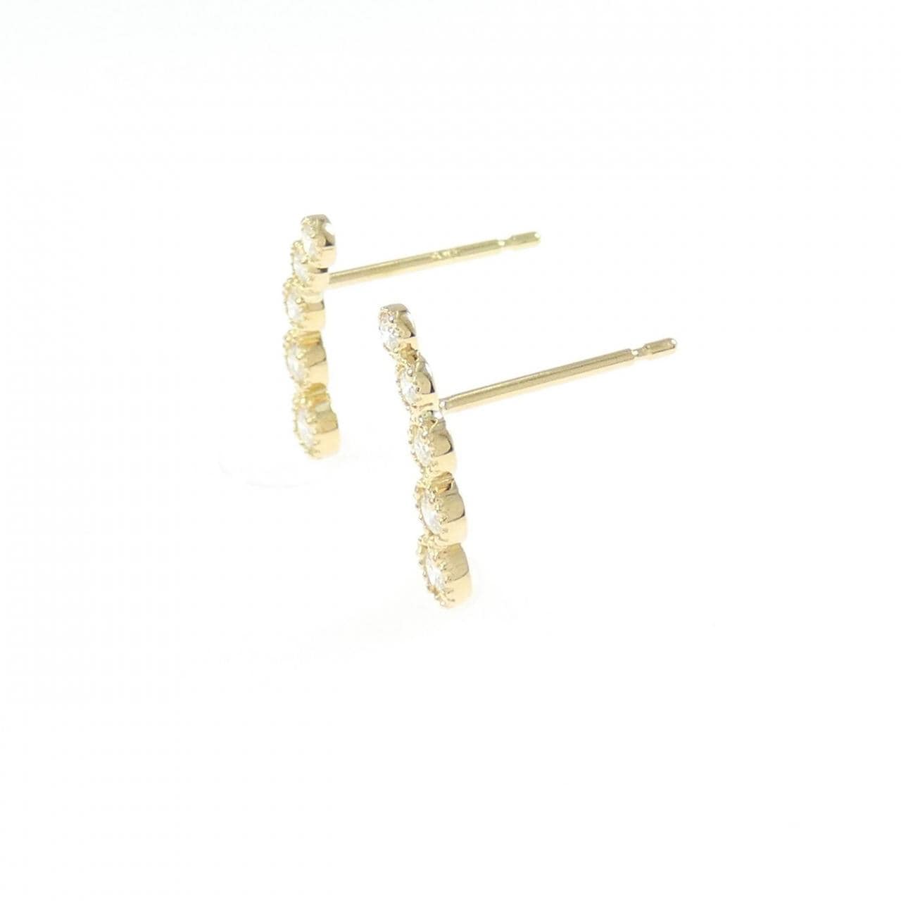 【リメイク】K18YG ダイヤモンド ピアス 0.20CT