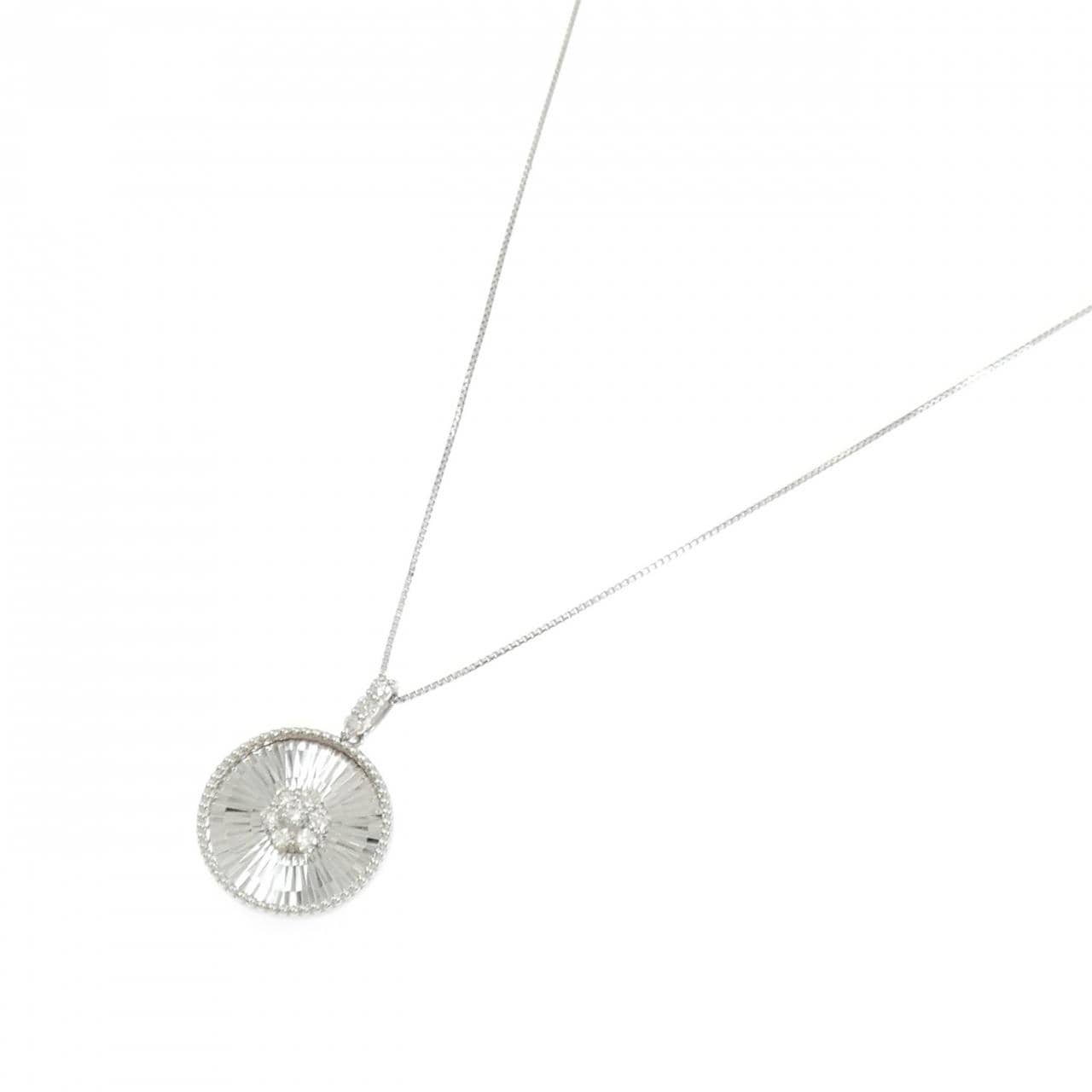 【新品】PT900/PT850 ダイヤモンド ネックレス 0.18CT