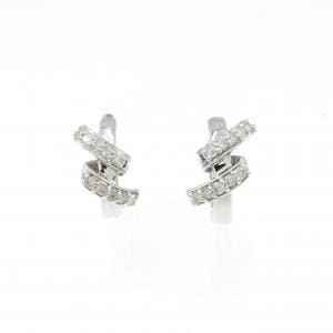 K18WG ダイヤモンド イヤリング 0.20CT