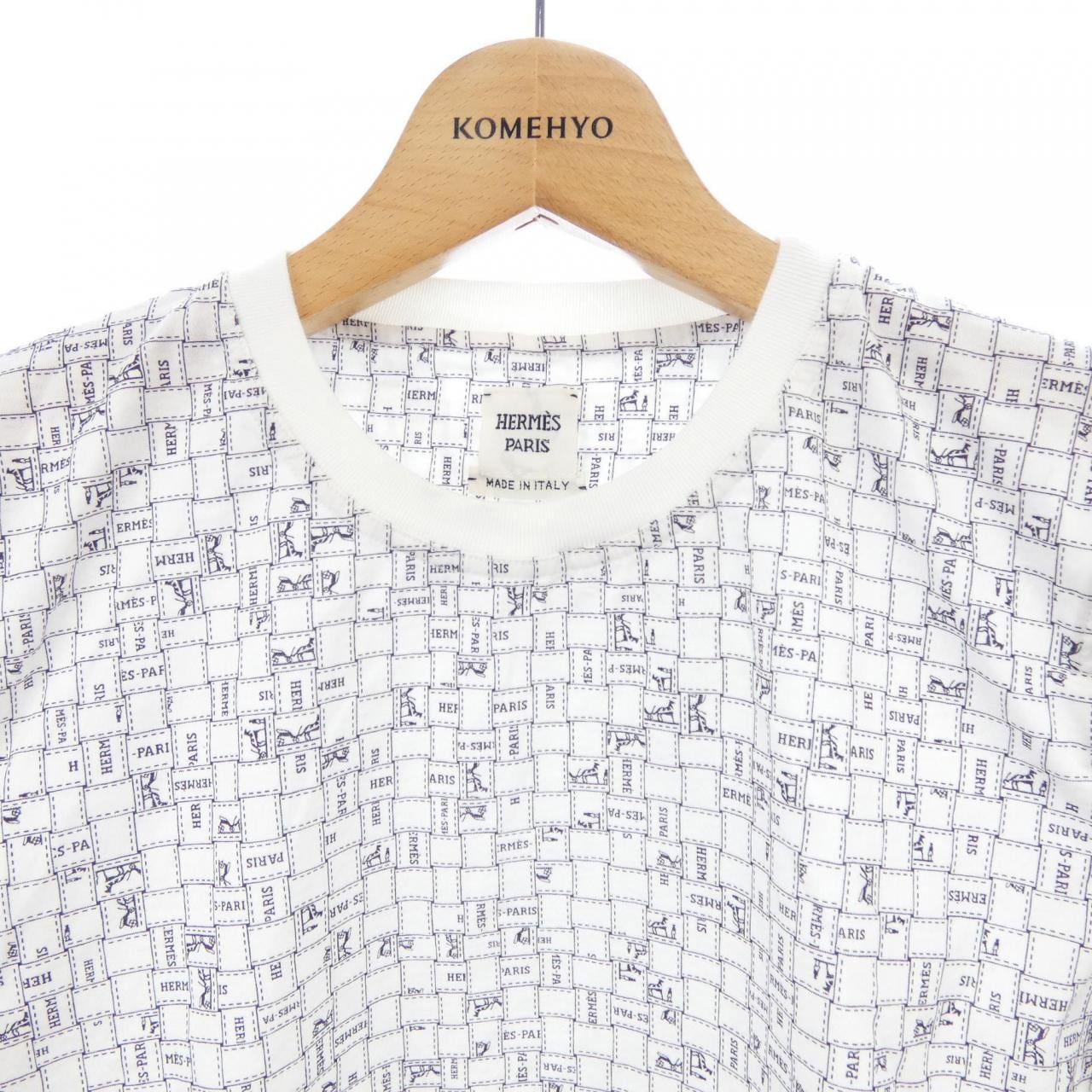 エルメス HERMES BOLDUC AU CARRE ボルデュックチェック 5E4645DK Tシャツ