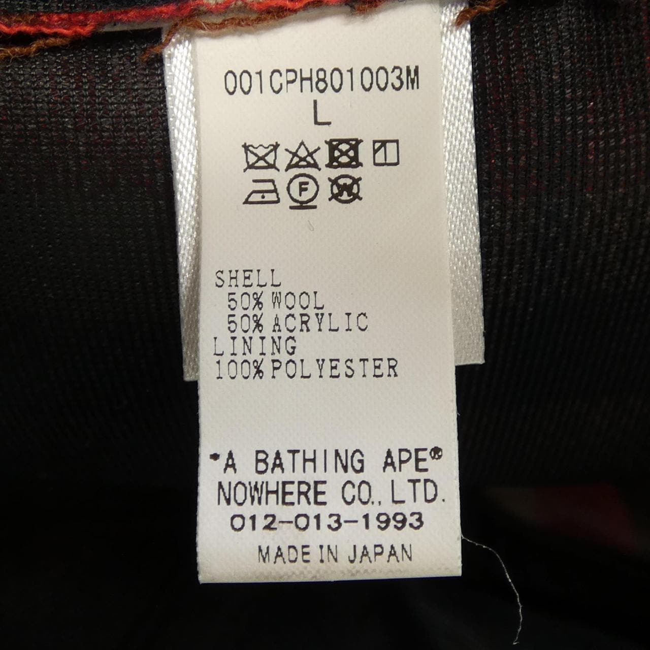 アベイシングエイプ A BATHING APE 001CPH801003M キャップ