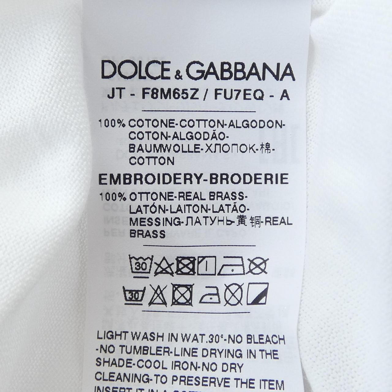 ドルチェアンドガッバーナ DOLCE&GABBANA F8M65Z/FU7EQ Tシャツ