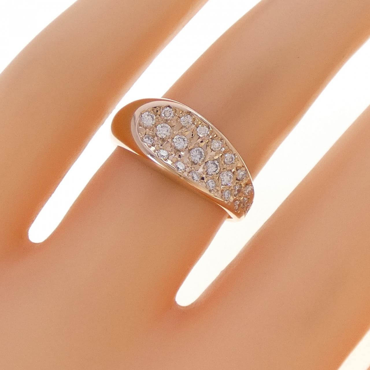 K18PG ダイヤモンド リング 0.30CT