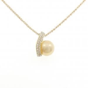 K18YG 白蝶パール ネックレス 12.2mm