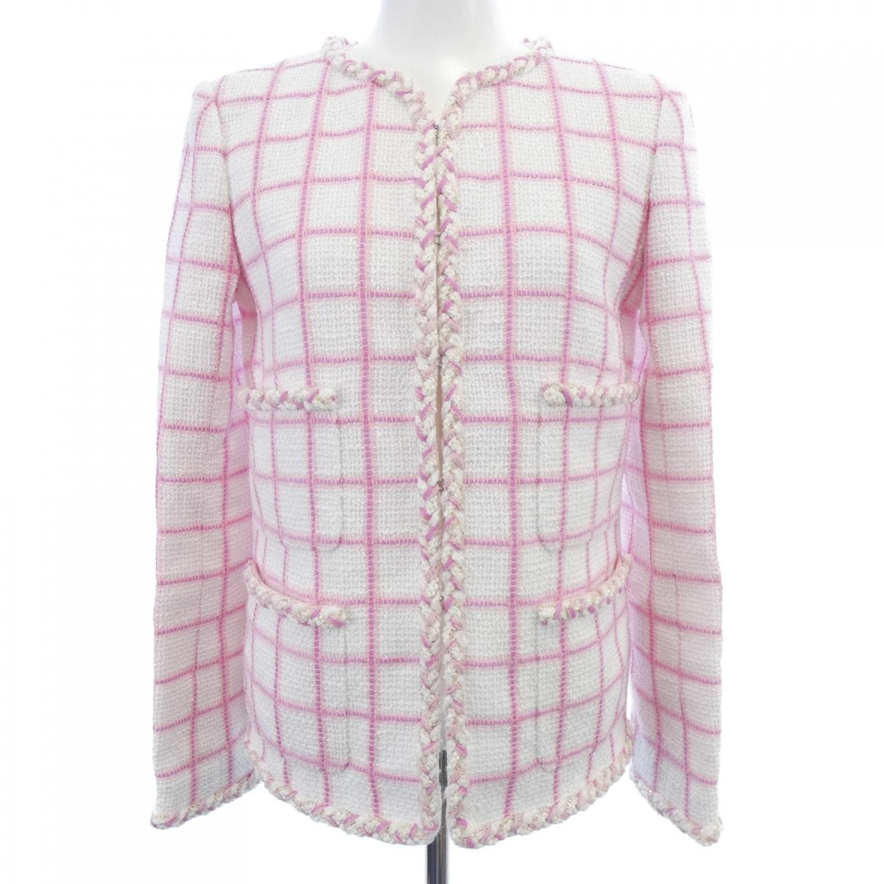 シャネル CHANEL LOOK38 P73947V65544 23C ノーカラージャケット