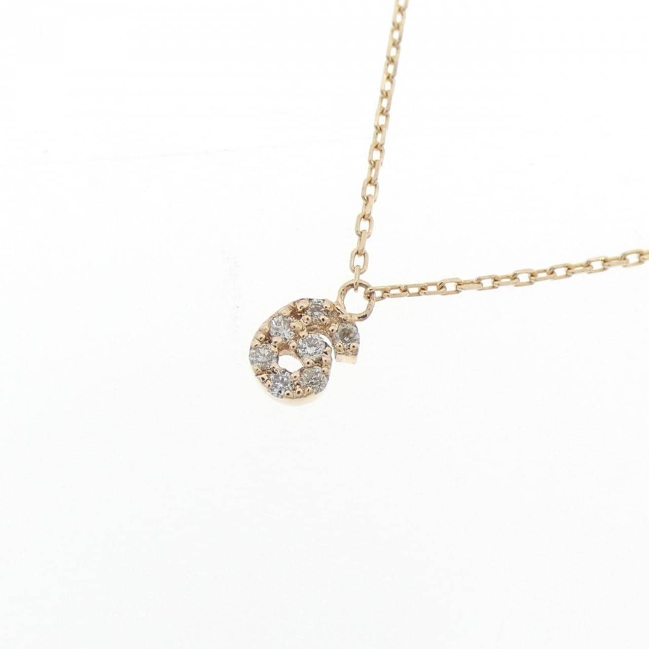 K10YG ダイヤモンド ネックレス 0.02CT
