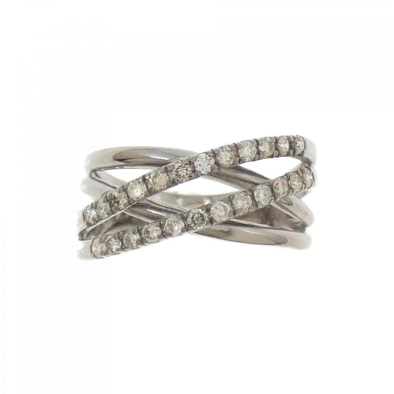 K18WG ダイヤモンド リング 0.30CT