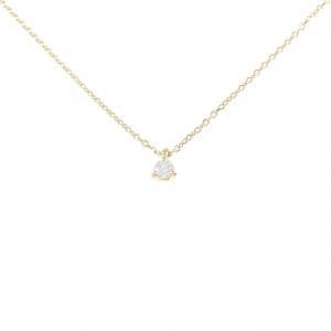 K18YG ソリティア ダイヤモンド ネックレス 0.07CT