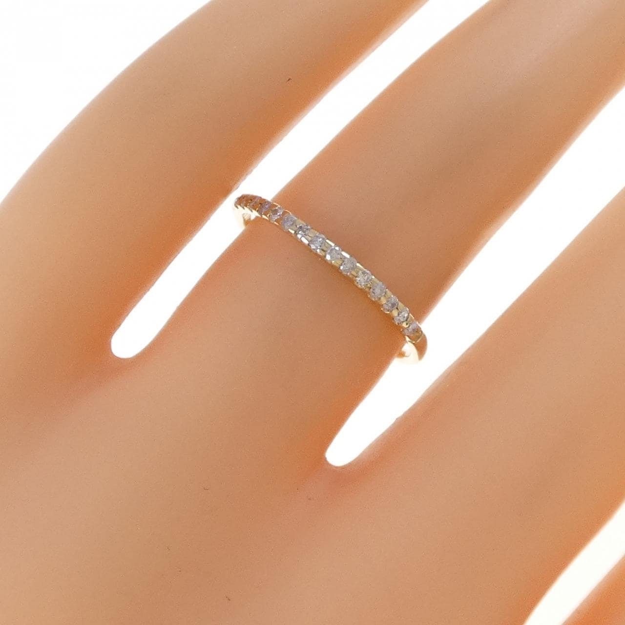 K10YG ダイヤモンド リング 0.14CT