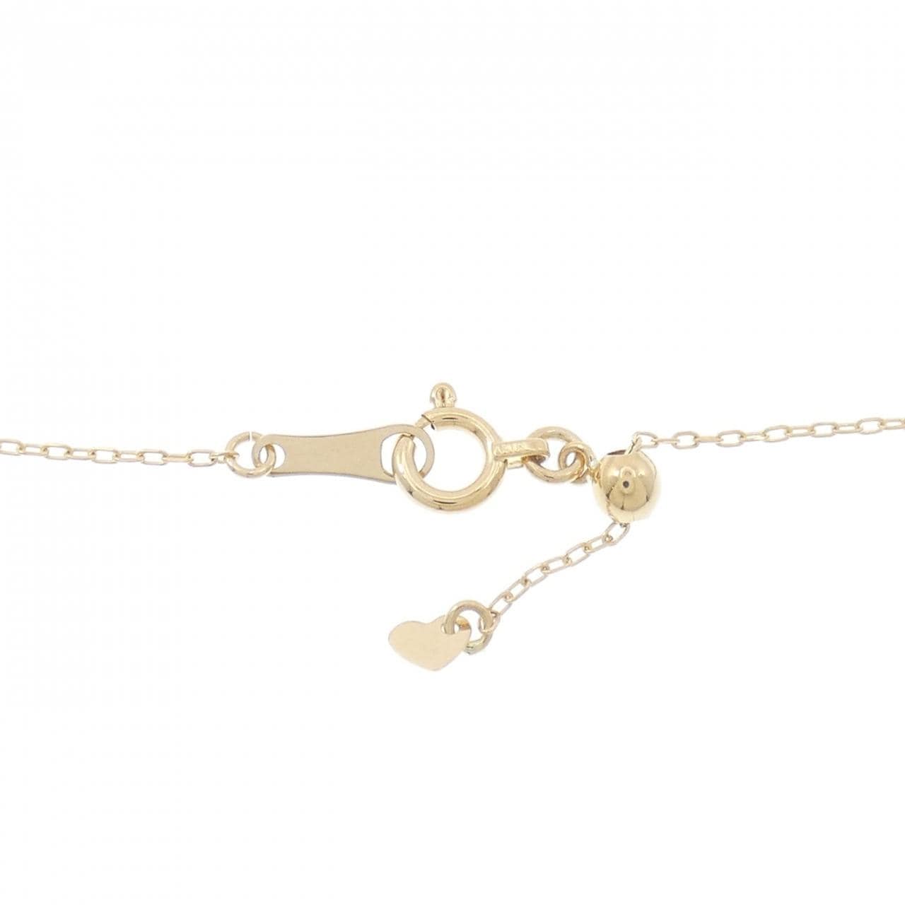 K18YG ソリティア ダイヤモンド ネックレス 0.18CT