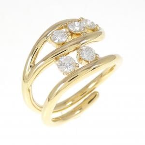 K18YG ダイヤモンド リング 0.588CT