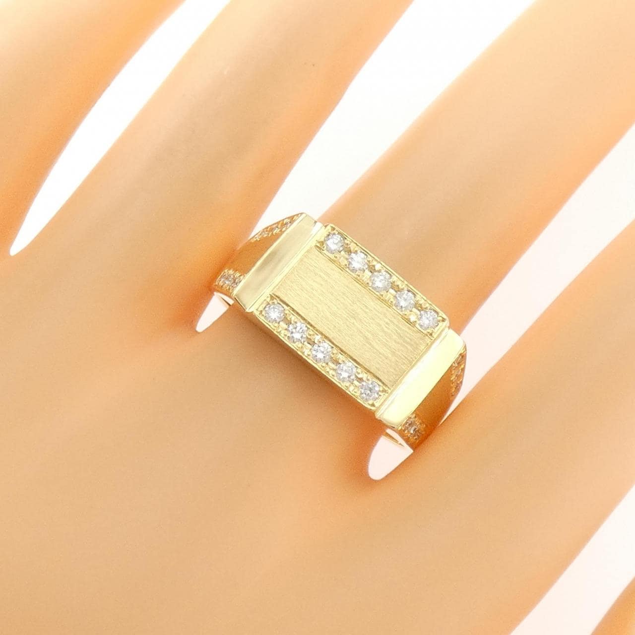 【新品】K18YG ダイヤモンド リング 0.37CT