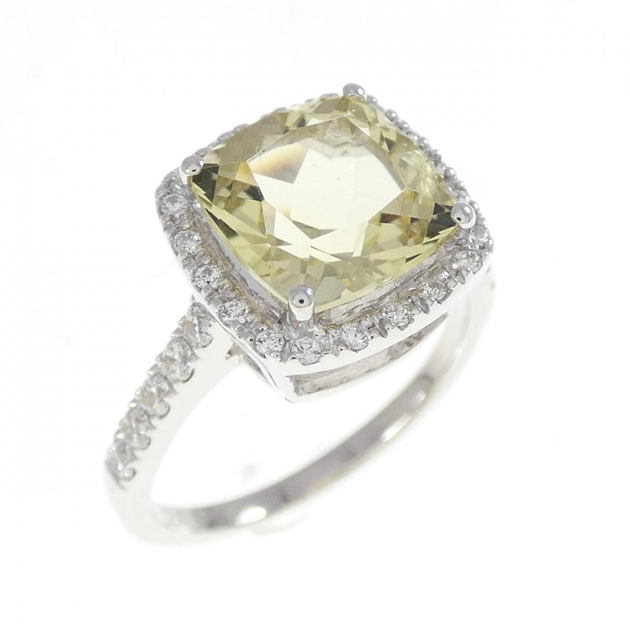 18KWG クオーツ リング