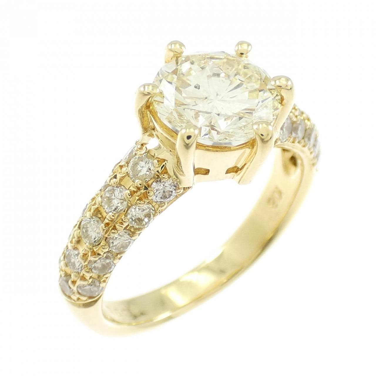 K18YG ダイヤモンド リング 1.41CT