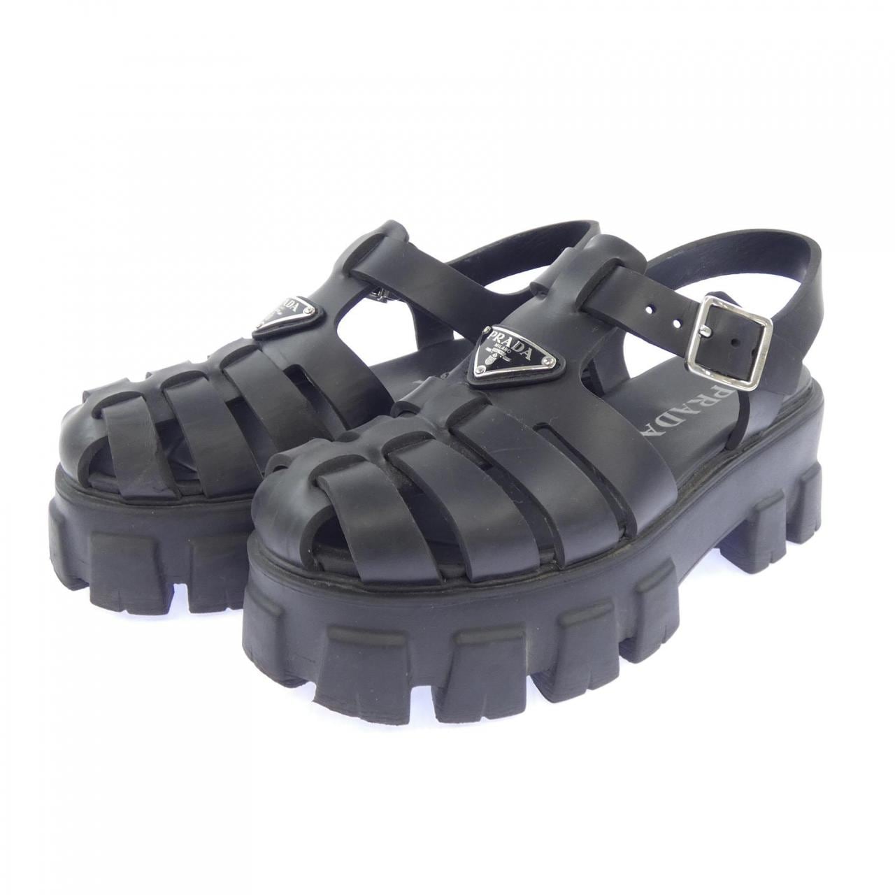 プラダ PRADA トライアングルロゴ モノリス 1X853M フォームラバー サンダル